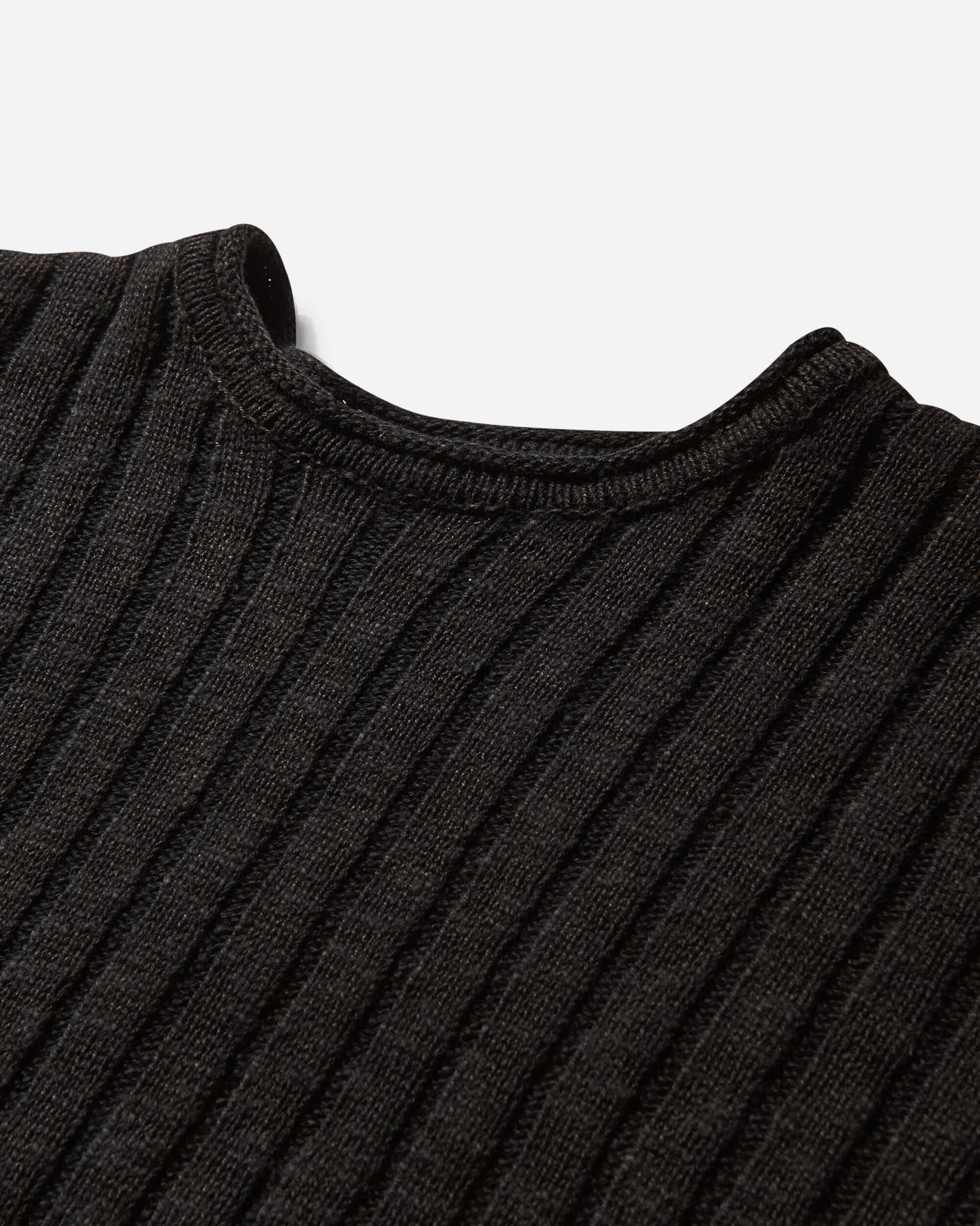 Stüssy Cotton Slub Rib Crew Black Knitwears Sweaters 117252SJ 0001