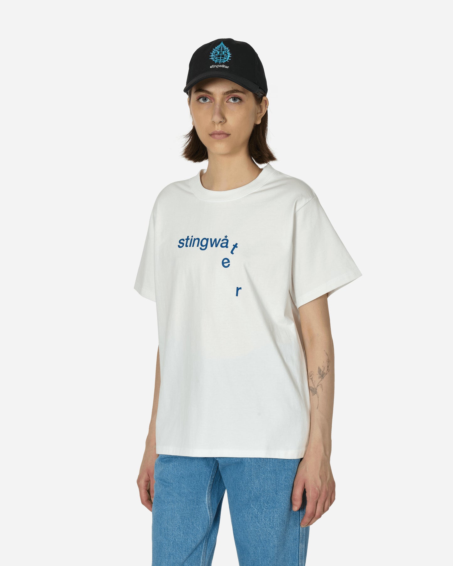 Stingwater Stingwater Melting Logo T-Shirt White T-Shirts Shortsleeve MELTINGTEE WHT