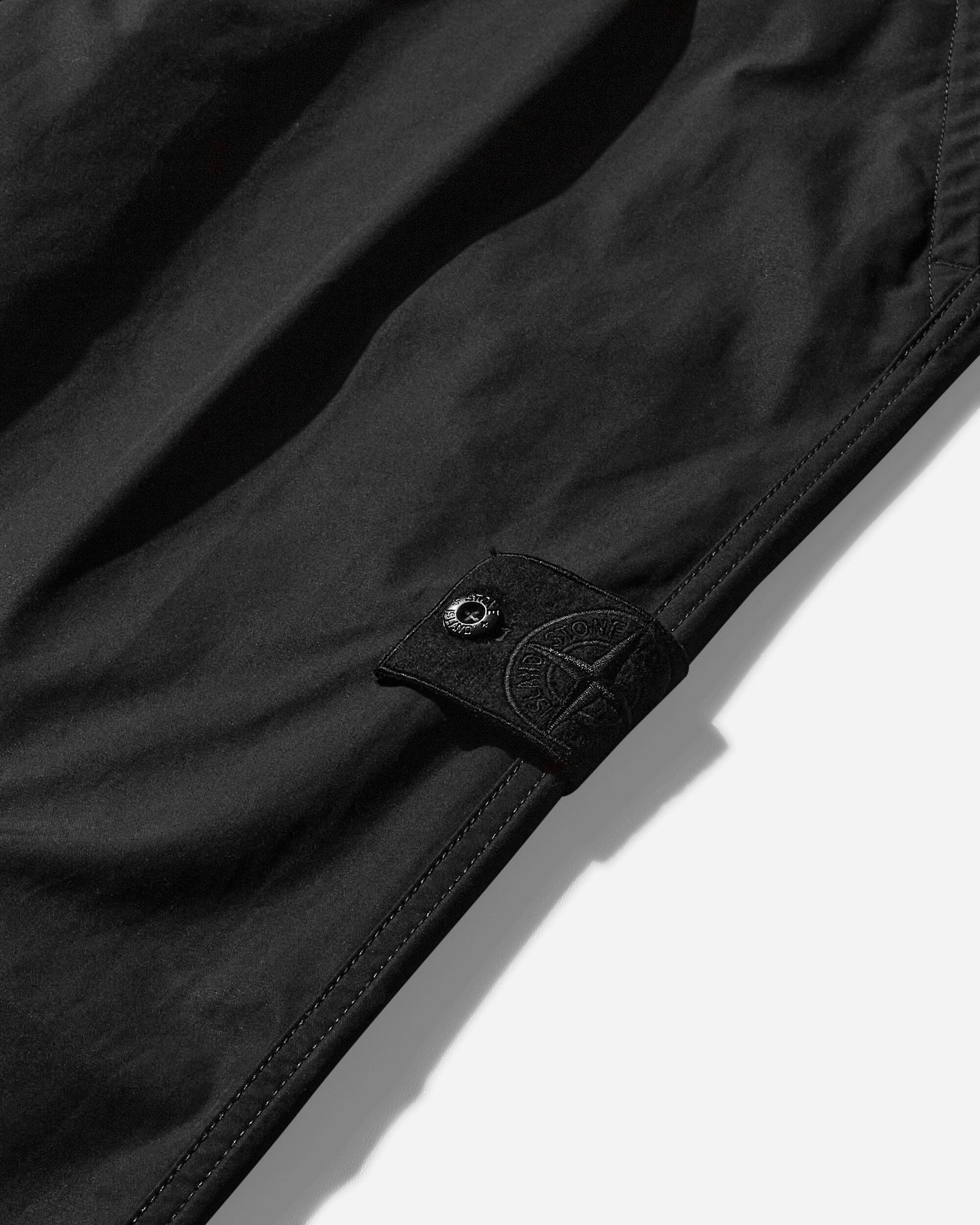 Stone Island Ghost Pleated Pants Ventile Black Pants Casual 8115312F1 V0029