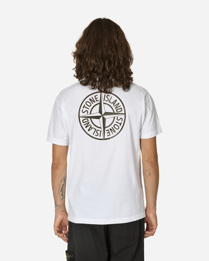 Stone Island Logo S/S T-Shirt White T-Shirts Shortsleeve 81152NS81 V0001