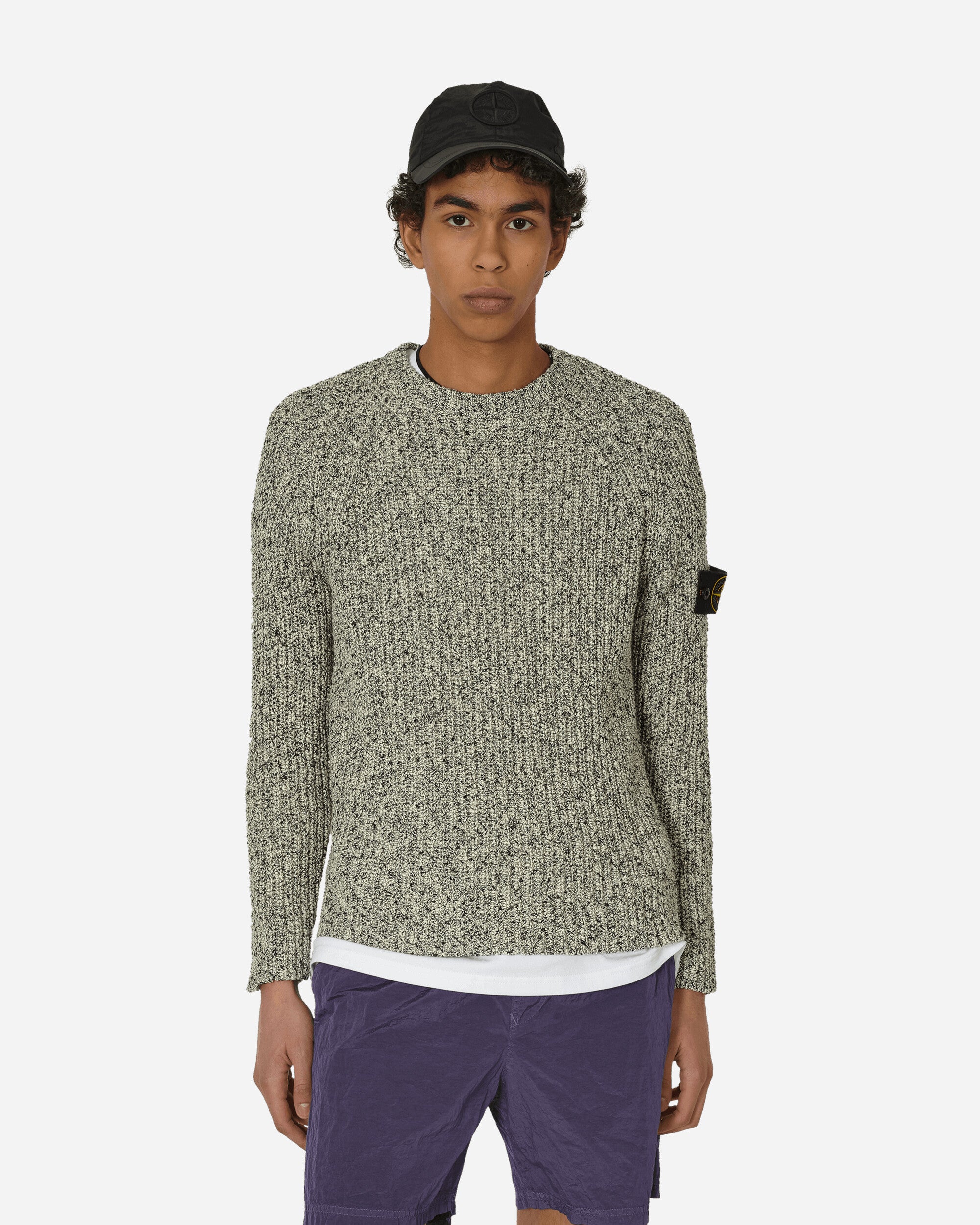 Stone Island Maglia White Knitwears Sweaters 8015531D1 V0001