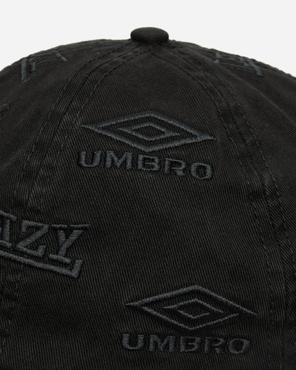 Umbro Lazy Cap Washed Black Hats Caps UBMW220FA10 BLK0020