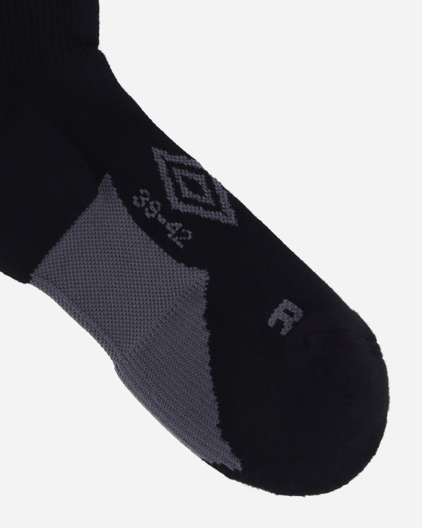 Umbro Hard Times Socks Black Grey Underwear Socks UBMW0262YA12 BLK0028