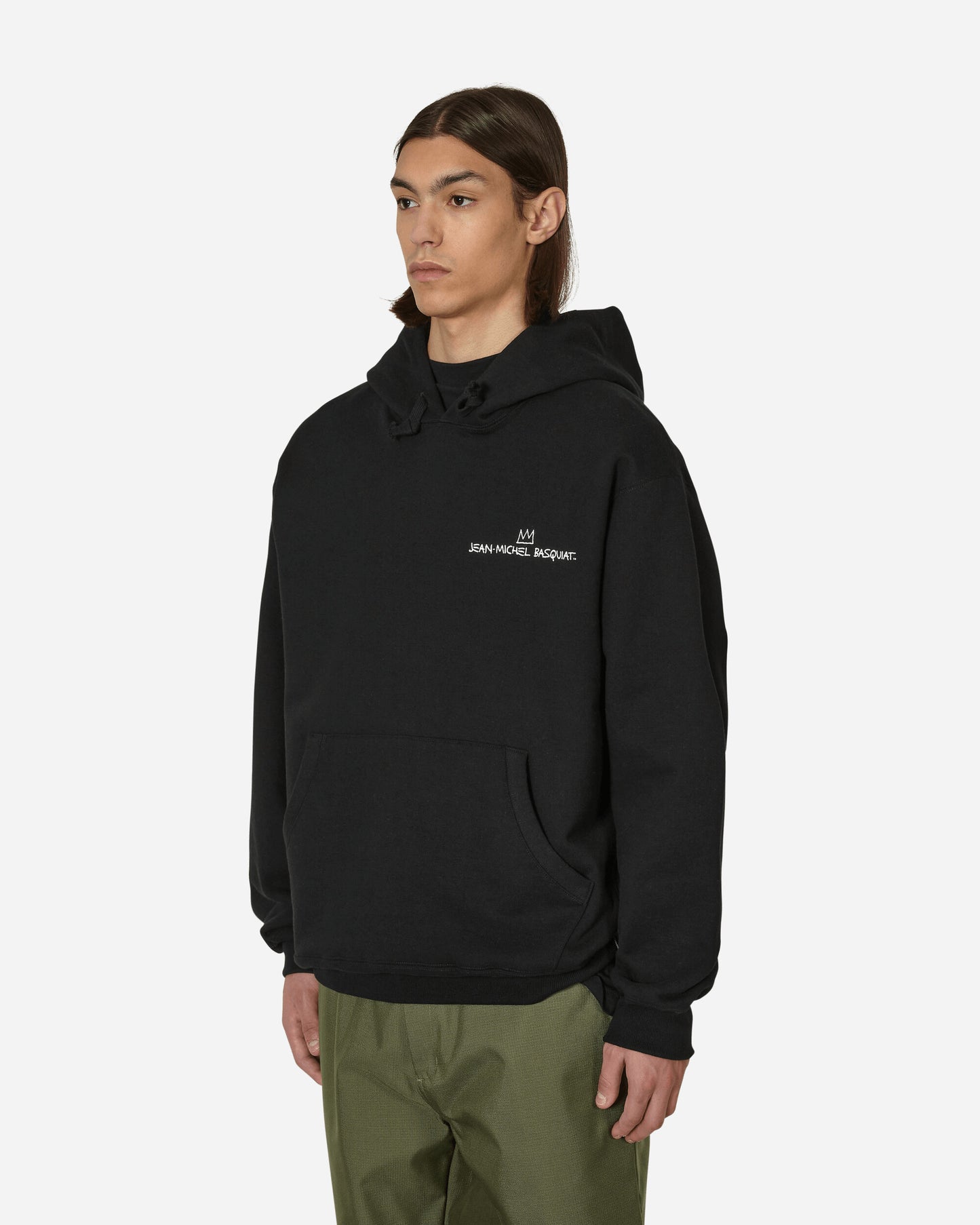 WACKO MARIA Jean-Michel Basquiat / Heavy Weight Pullover Hooded Sweat Shirt Black Sweatshirts Hoodies BASQUIAT-WM-SS03 1