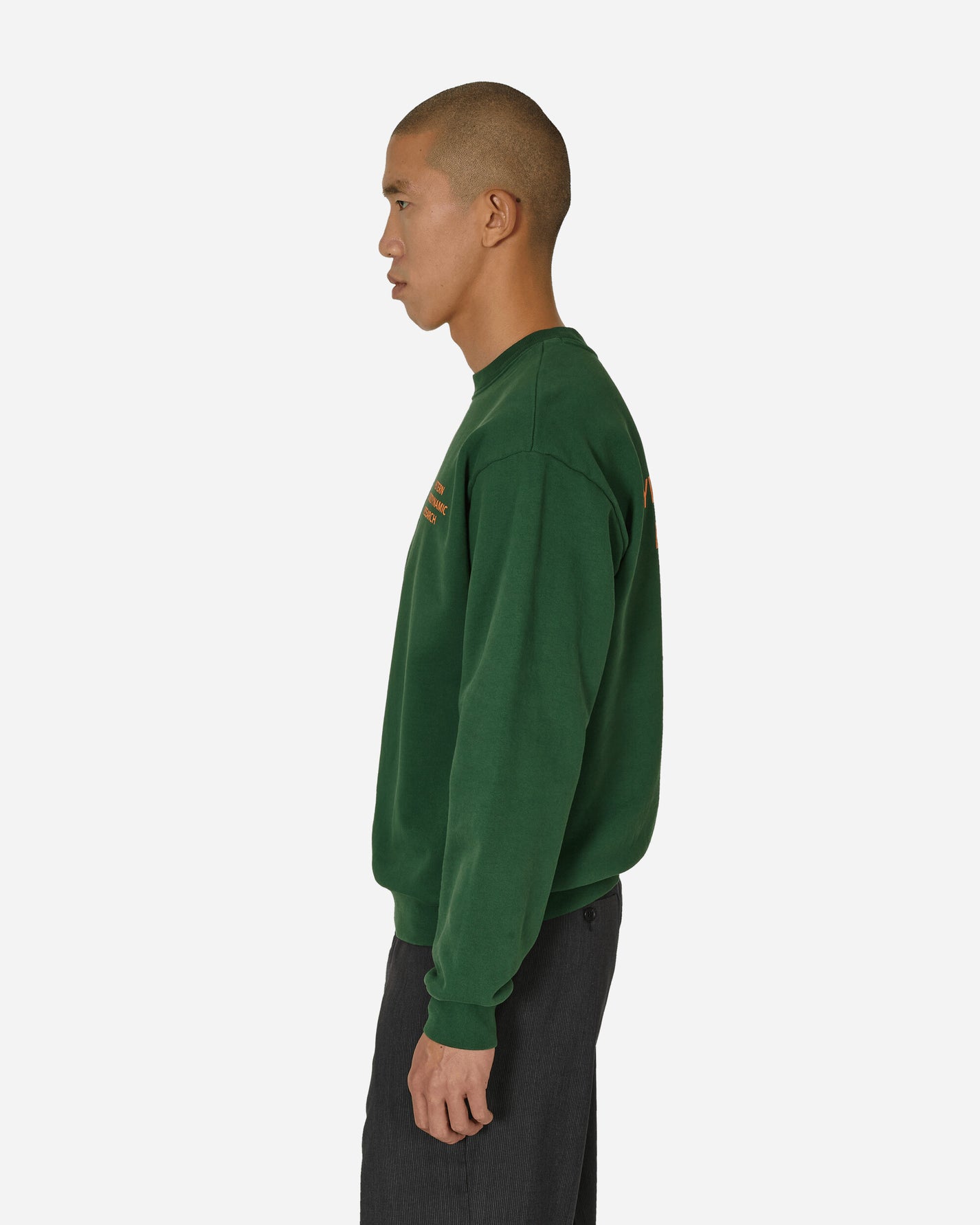 WESTERN HYDRODYNAMIC RESEARCH Worker Crew Olive Sweatshirts Crewneck MWHR23FW80013-M OLIVE