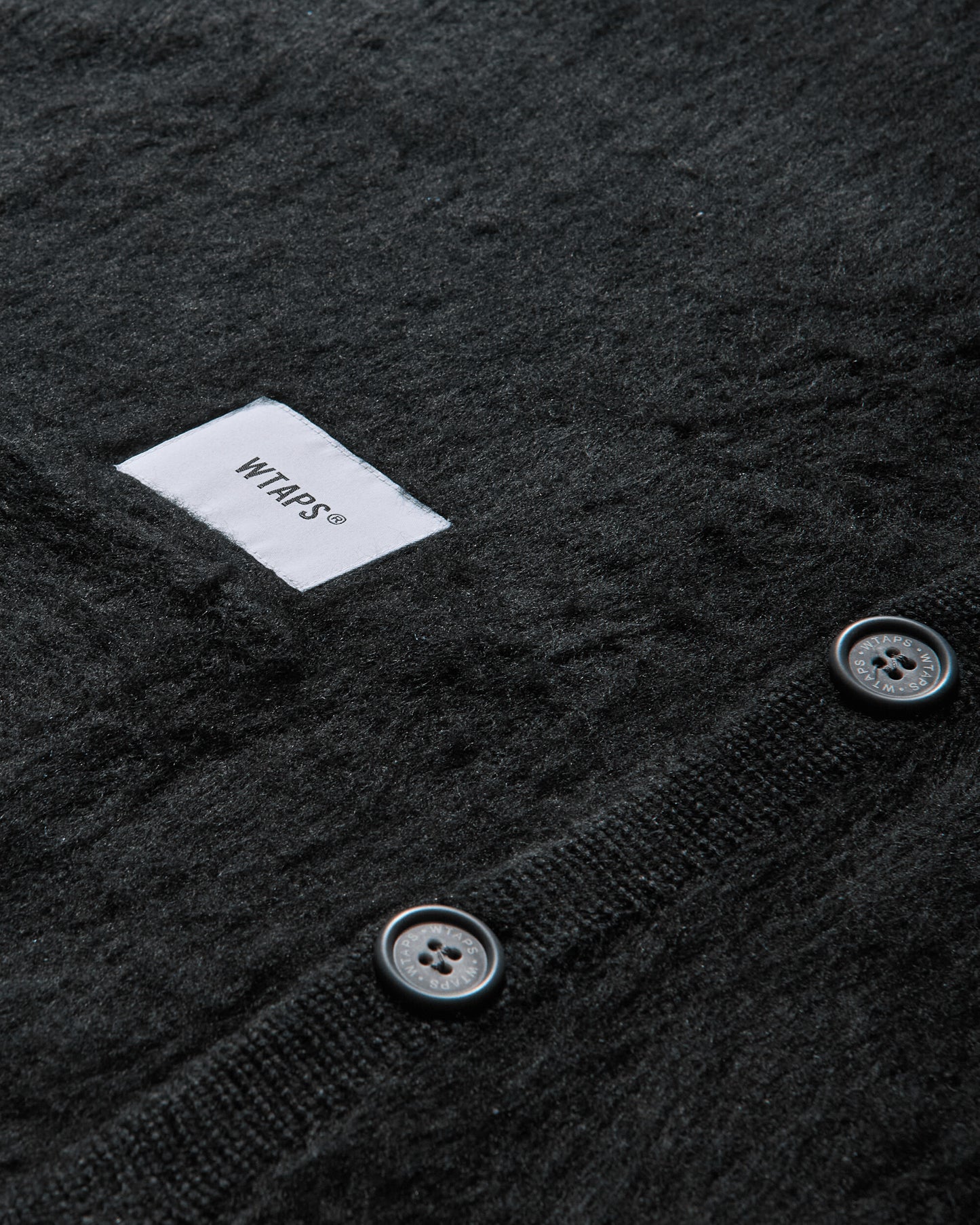 WTAPS Knit 02 Black Knitwears Cardigans 242MADT-KNM02 001