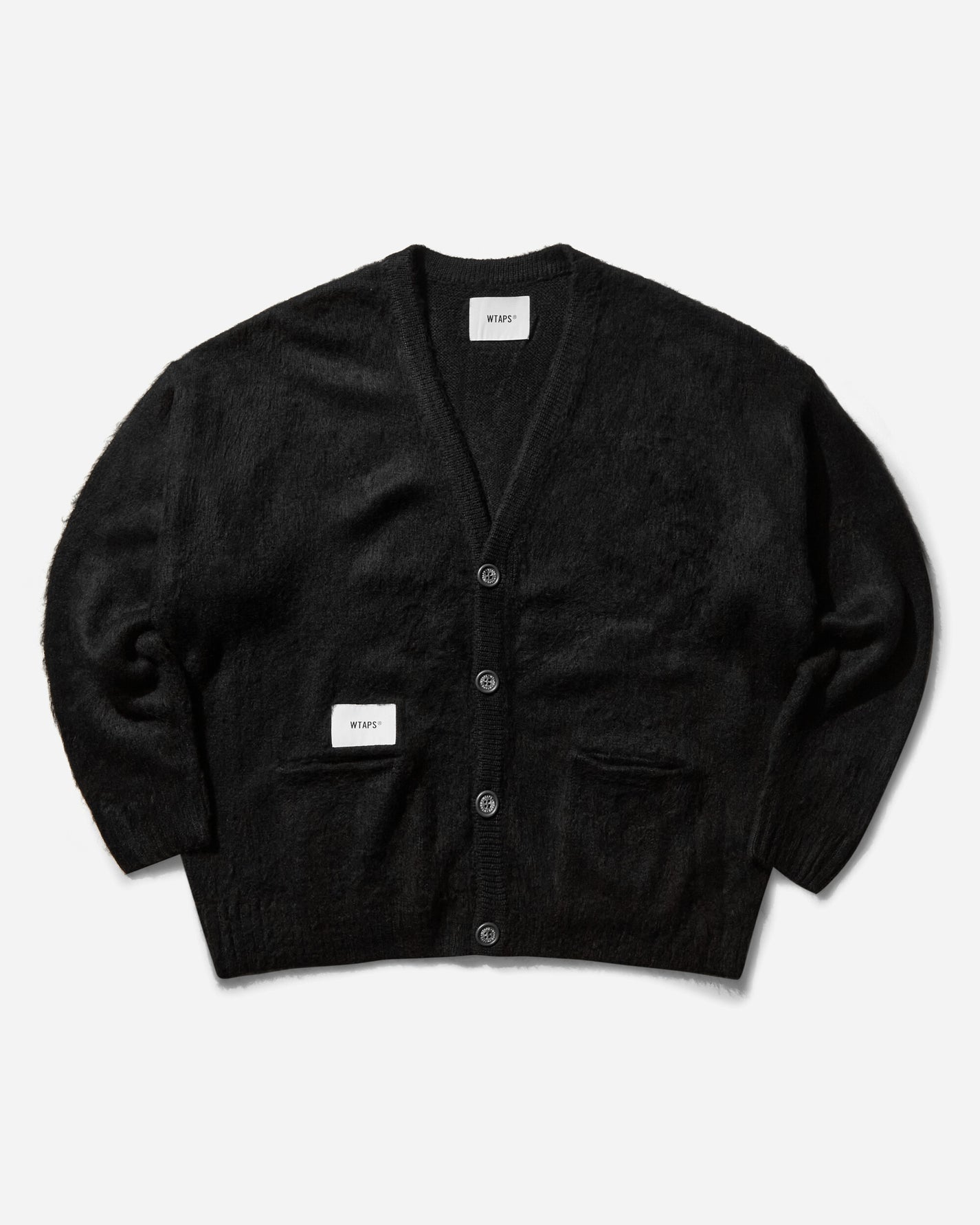 WTAPS Knit 02 Black Knitwears Cardigans 242MADT-KNM02 001