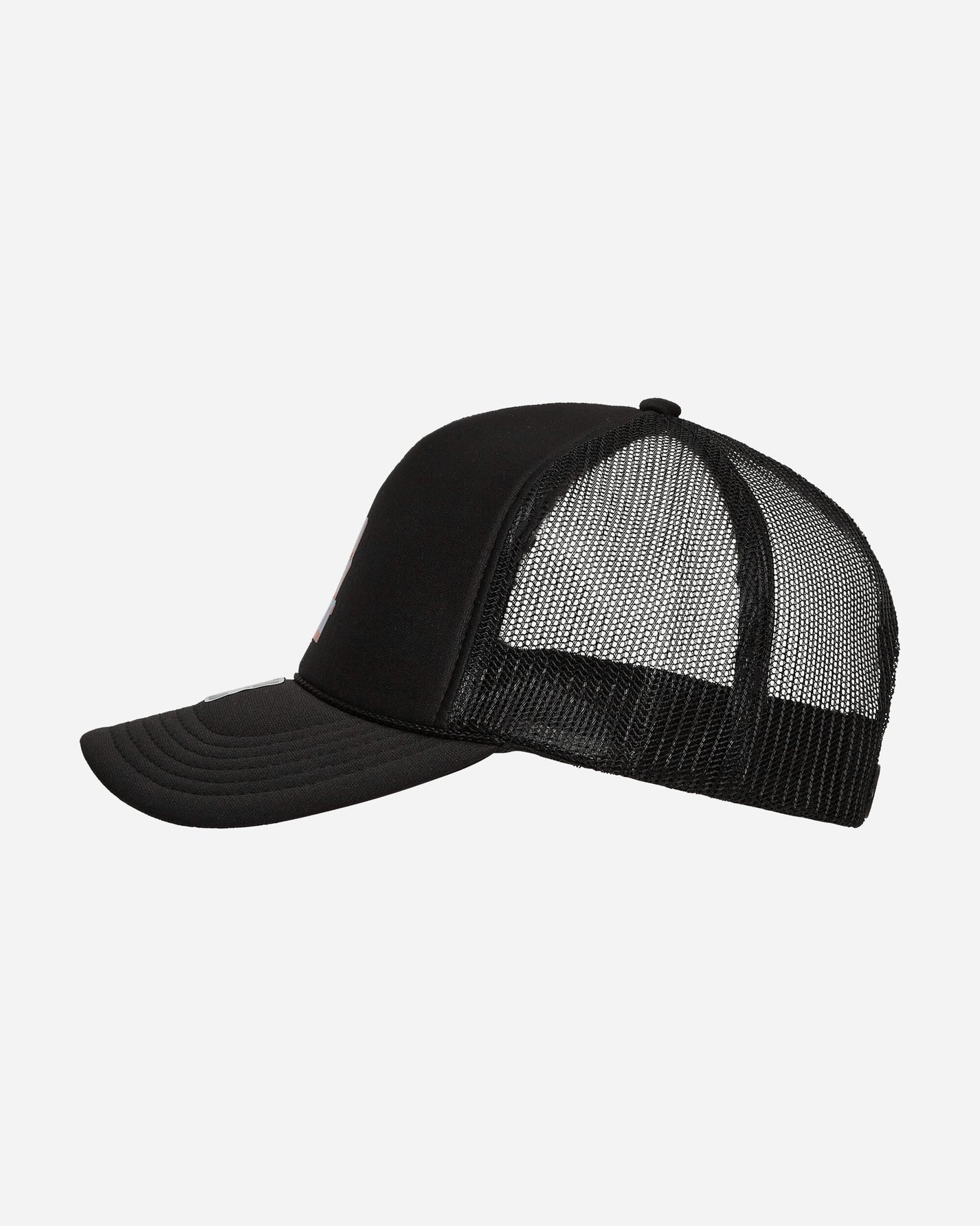 aNYthing Stacked Trucker Black Hats Caps ANY-104 BK