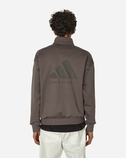 adidas Adi Bb 1/2 Zip Charcoal Sweatshirts Crewneck IW1627 001