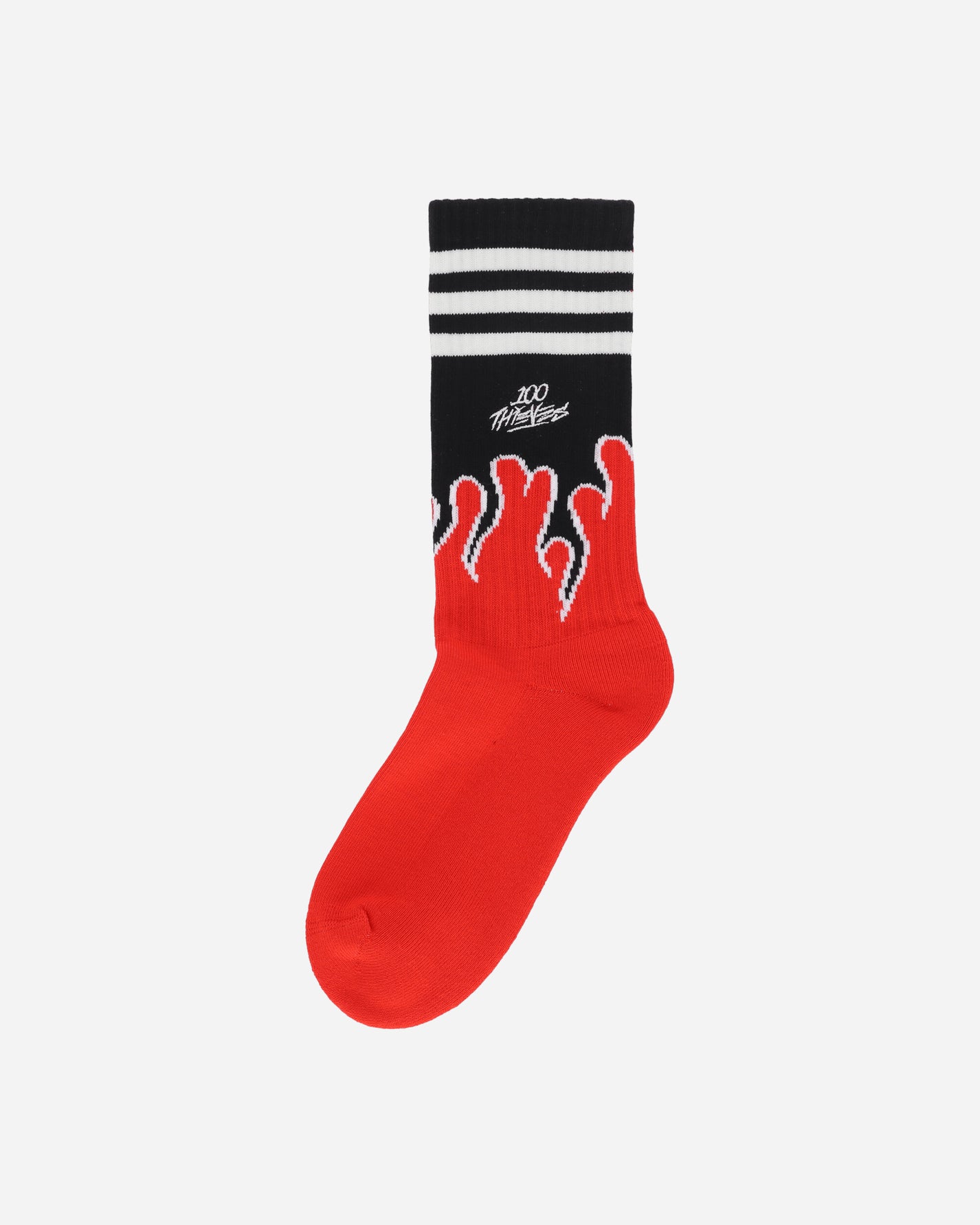 adidas 100T Socks Cream White/Red Underwear Socks JE0320