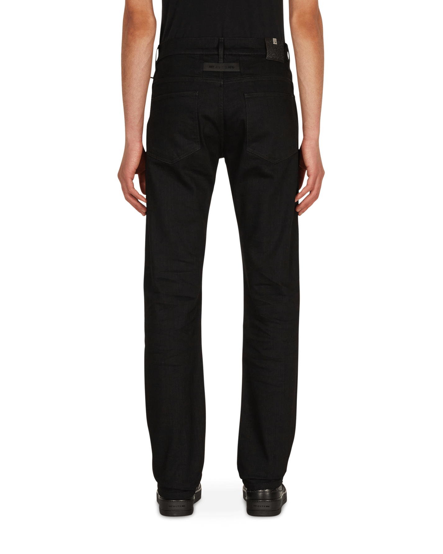 1017 Alyx 9SM True Black 6 Pocket With A Ring Black Pants Trousers AAMPA0212FA02 BLK0001