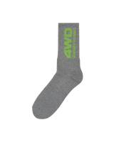 4 Worth Doing Logo Grey Underwear Socks 4WDLOGOSOCKS GREY