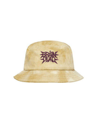 Brain Dead Spikey Bleached Gold Hats Caps BDF21H02001917 YL05