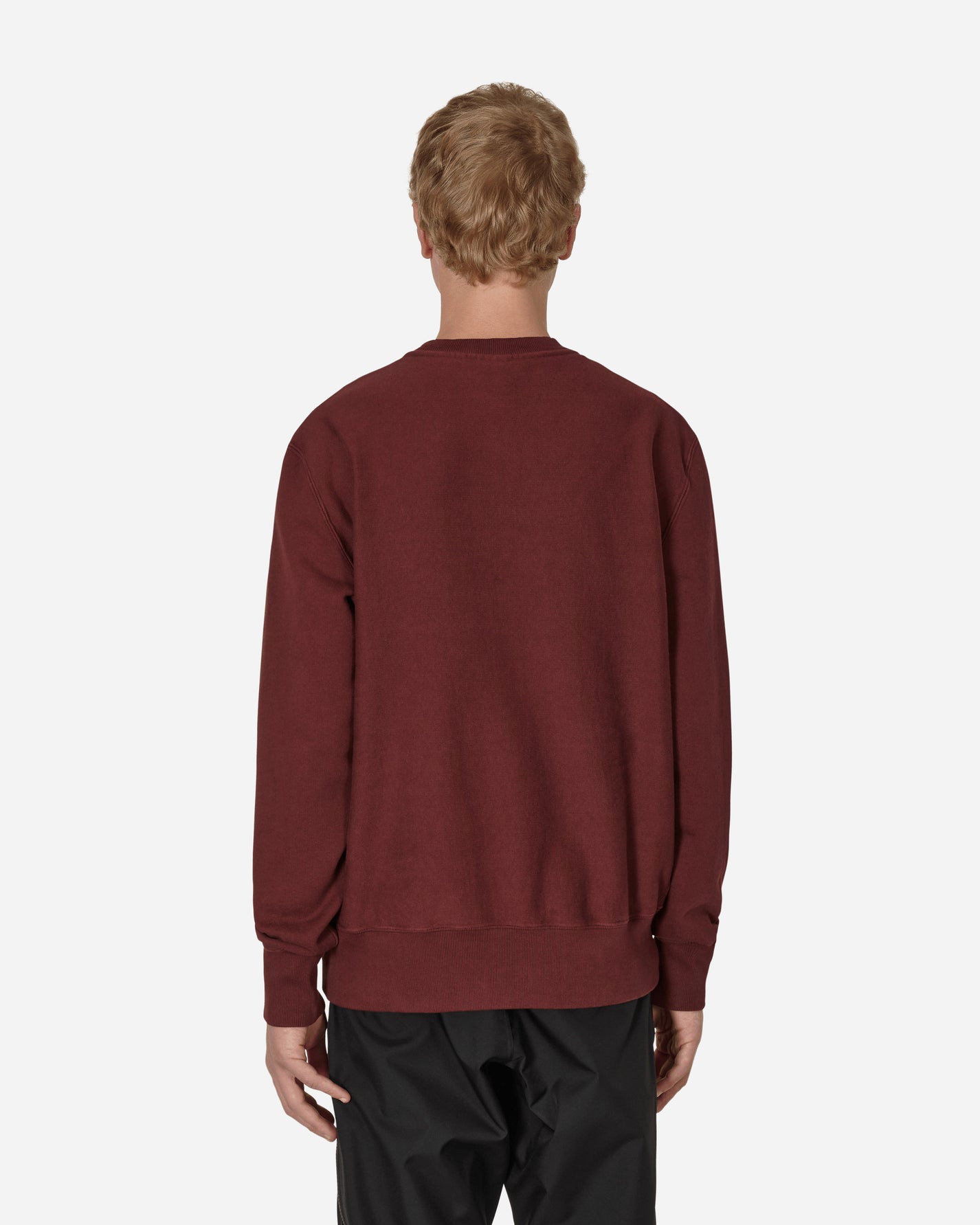 GR10K Transcript Stoarage Unbrushed Crew Neck Vinous  Sweatshirts Crewneck AW22GR6A5FJ VN