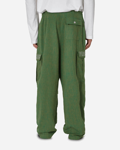 Pleasures Visitor Wide Fit Cargo Pants Green Pants Cargo P23F012 GREEN