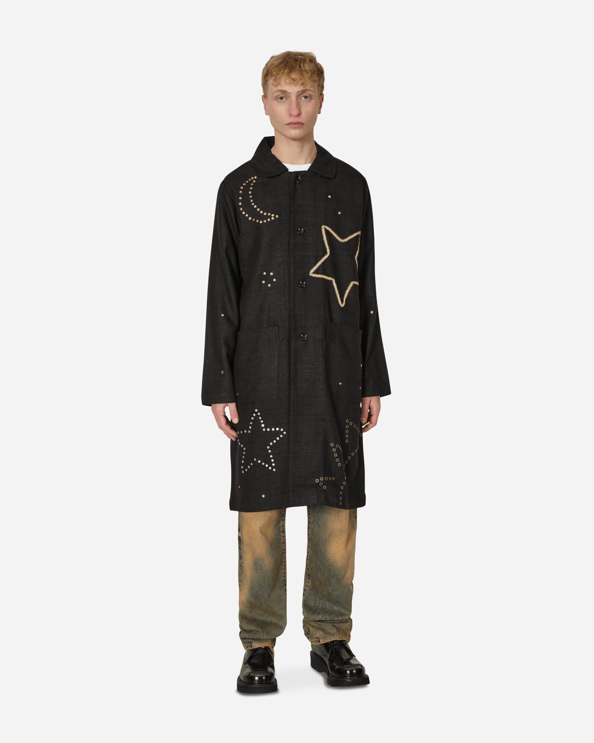 Sky High Farm U Boticelli Embroidered Constellation Jacket W Black Coats and Jackets Coats SHF03J002 1