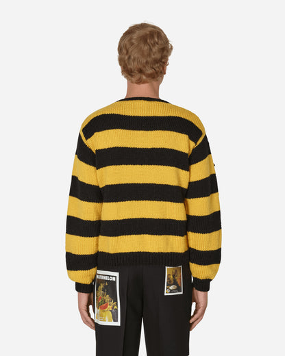 Sky High Farm Hand Knit Bee Sweater Knit Black/Yellow Knitwears Sweaters SHF02N003 1