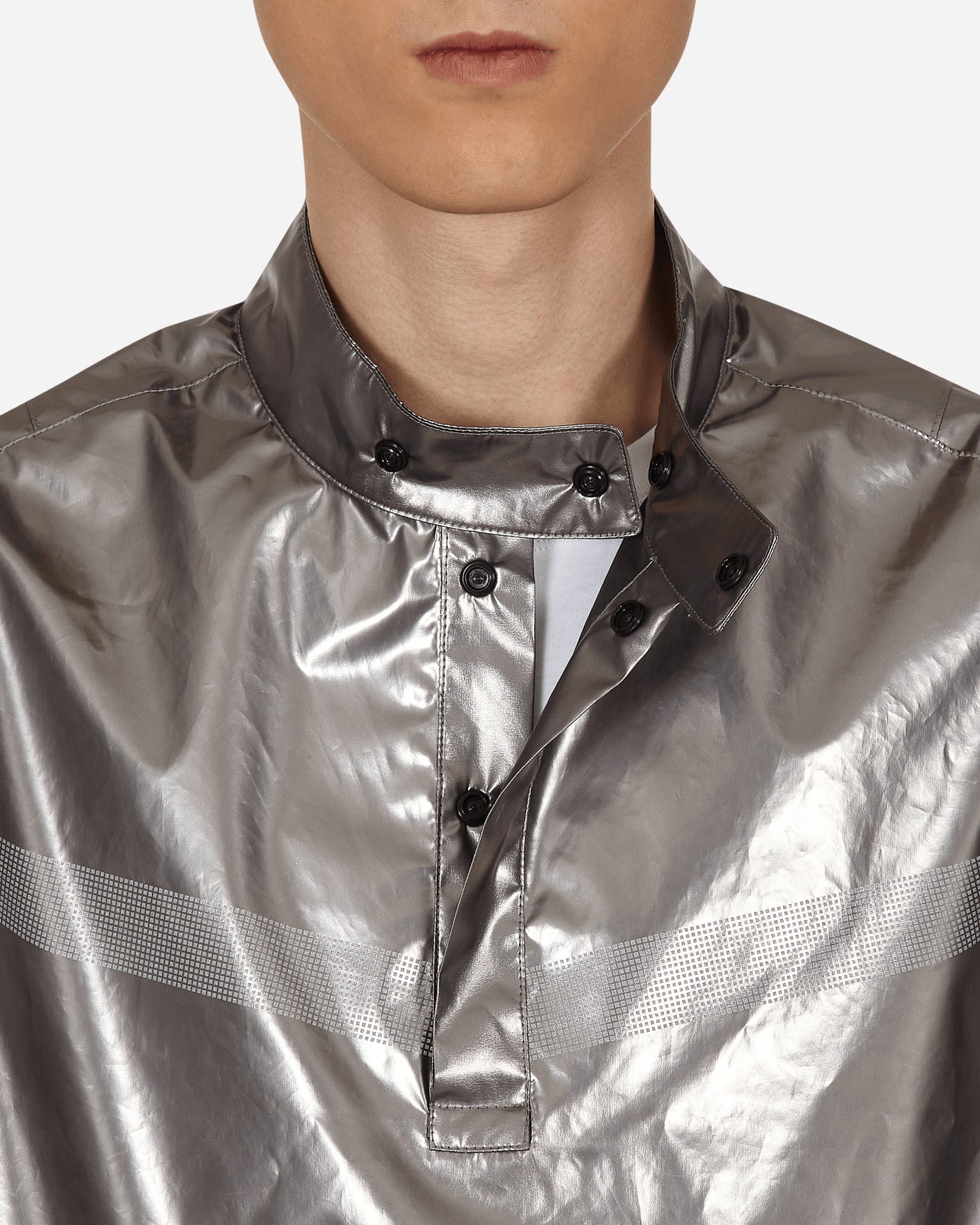 Slam Jam Devo Reverse Evolution Track Top Silver Coats and Jackets Jackets BBM0007WO01 GRY002