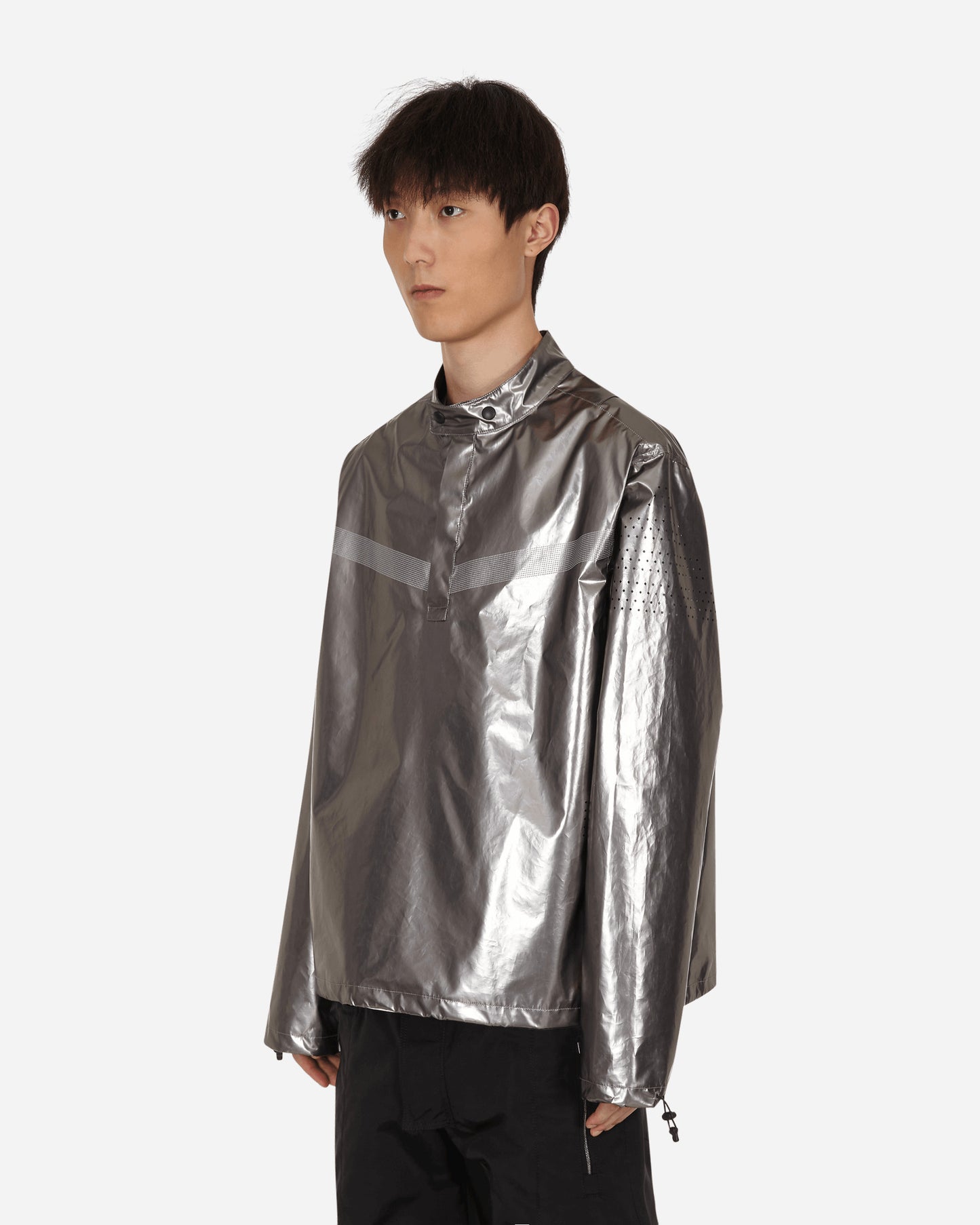 Slam Jam Devo Reverse Evolution Track Top Silver Coats and Jackets Jackets BBM0007WO01 GRY002