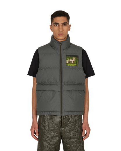 Undercover Vest Gray Khaki Coats and Jackets Vests UC2A4001 GRAY