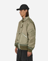 sacai Nylon Twill Blouson Khaki Coats and Jackets Bomber Jackets 23-03164M 535